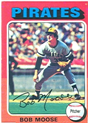 1975 Topps Mini Baseball Cards      536     Bob Moose